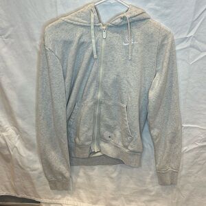 Nike zip up hoodie light yellow